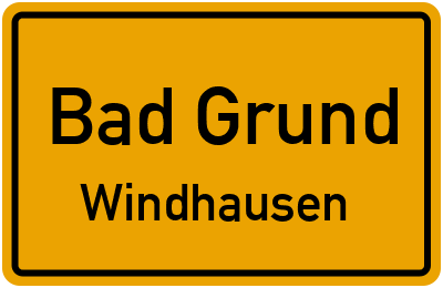 Straßenverzeichnis Bad Grund Windhausen