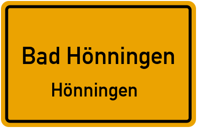 Straßenverzeichnis Bad Hönningen Hönningen