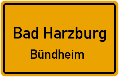 Straßenverzeichnis Bad Harzburg Bündheim