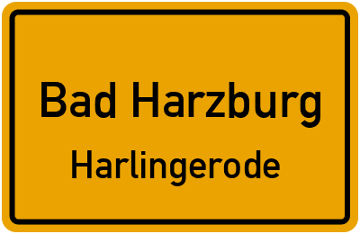 Straßenverzeichnis Bad Harzburg Harlingerode
