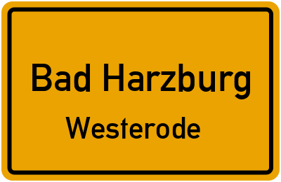 Straßenverzeichnis Bad Harzburg Westerode