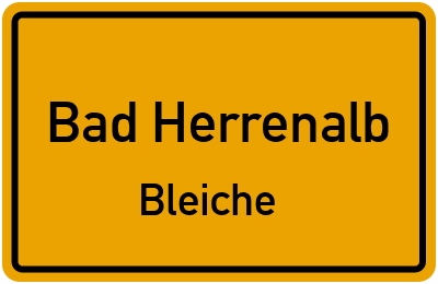 Straßenverzeichnis Bad Herrenalb Bleiche