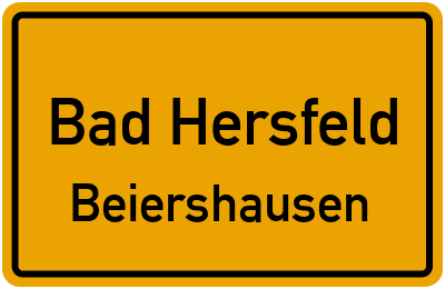 Straßenverzeichnis Bad Hersfeld Beiershausen