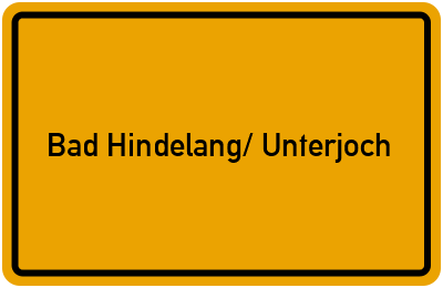 Branchenbuch Bad Hindelang/ Unterjoch, Bayern