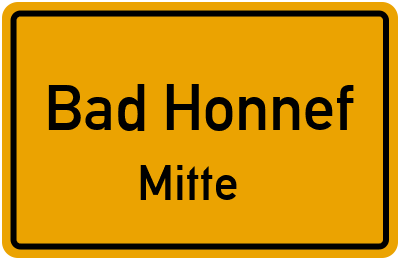 Straßenverzeichnis Bad Honnef Mitte