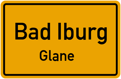 Straßenverzeichnis Bad Iburg Glane