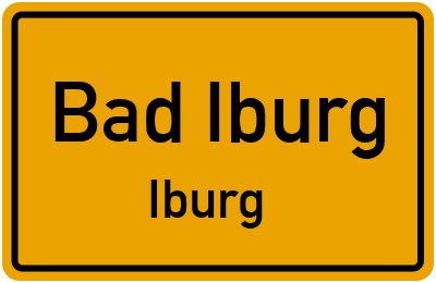 Straßenverzeichnis Bad Iburg Iburg