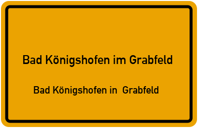 Straßenverzeichnis Bad Königshofen im Grabfeld Bad Königshofen in Grabfeld