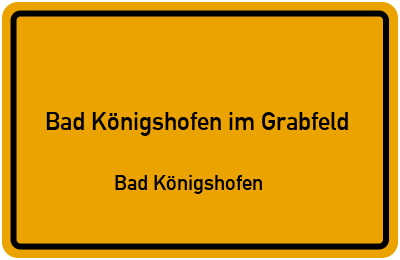 Straßenverzeichnis Bad Königshofen im Grabfeld Bad Königshofen