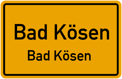 Straßenverzeichnis Bad Kösen Bad Kösen
