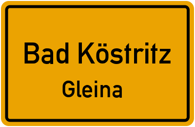 Straßenverzeichnis Bad Köstritz Gleina