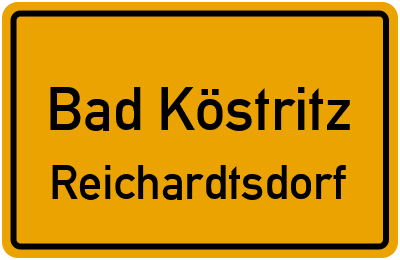 Straßenverzeichnis Bad Köstritz Reichardtsdorf