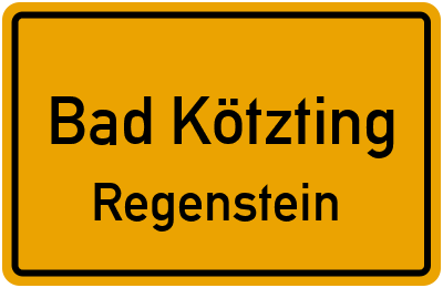 Straßenverzeichnis Bad Kötzting Regenstein