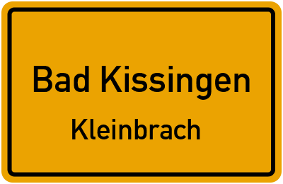 Straßenverzeichnis Bad Kissingen Kleinbrach
