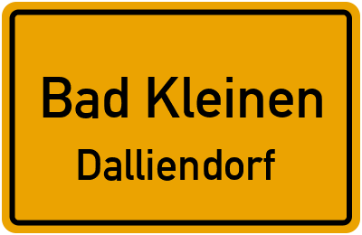 Straßenverzeichnis Bad Kleinen Dalliendorf