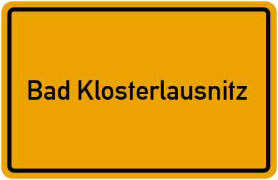 Branchenbuch Bad Klosterlausnitz, Thüringen