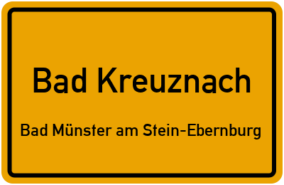 Straßenverzeichnis Bad Kreuznach Bad Münster am Stein-Ebernburg