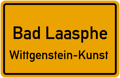 Straßenverzeichnis Bad Laasphe Wittgenstein-Kunst