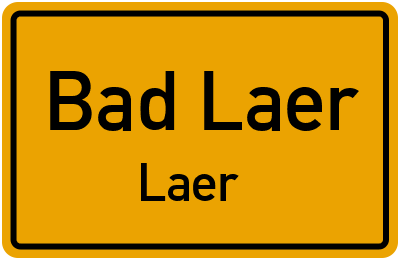 Straßenverzeichnis Bad Laer Laer