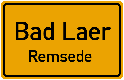 Straßenverzeichnis Bad Laer Remsede