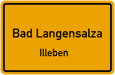 Straßenverzeichnis Bad Langensalza Illeben