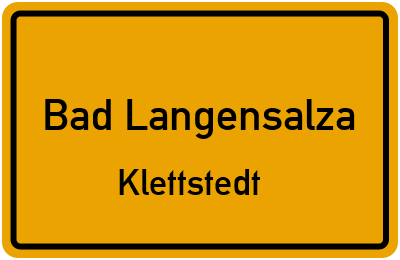 Straßenverzeichnis Bad Langensalza Klettstedt