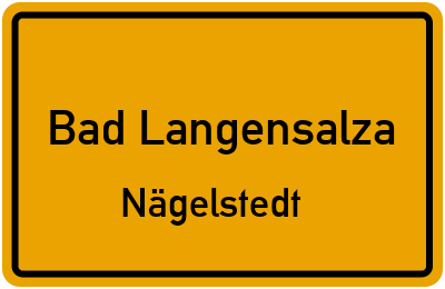 Straßenverzeichnis Bad Langensalza Nägelstedt