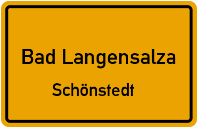 Straßenverzeichnis Bad Langensalza Schönstedt
