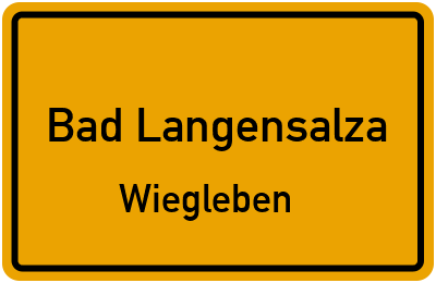 Straßenverzeichnis Bad Langensalza Wiegleben