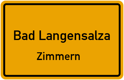 Straßenverzeichnis Bad Langensalza Zimmern