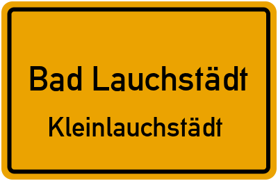 Straßenverzeichnis Bad Lauchstädt Kleinlauchstädt