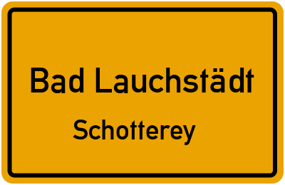 Straßenverzeichnis Bad Lauchstädt Schotterey