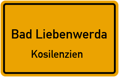 Straßenverzeichnis Bad Liebenwerda Kosilenzien