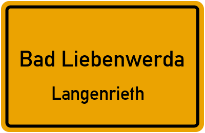 Straßenverzeichnis Bad Liebenwerda Langenrieth