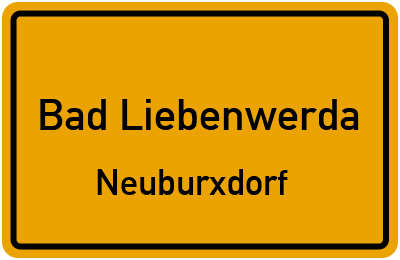 Straßenverzeichnis Bad Liebenwerda Neuburxdorf