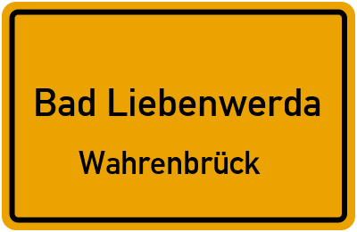 Straßenverzeichnis Bad Liebenwerda Wahrenbrück
