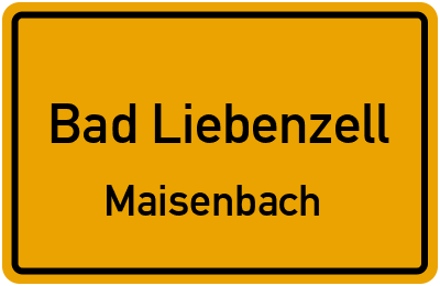 Straßenverzeichnis Bad Liebenzell Maisenbach