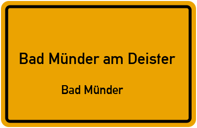 Straßenverzeichnis Bad Münder am Deister Bad Münder