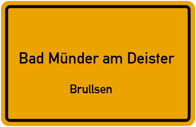 Straßenverzeichnis Bad Münder am Deister Brullsen