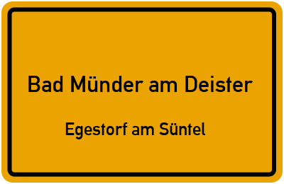 Straßenverzeichnis Bad Münder am Deister Egestorf am Süntel