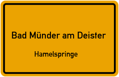 Straßenverzeichnis Bad Münder am Deister Hamelspringe