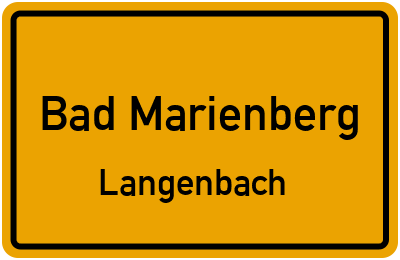Straßenverzeichnis Bad Marienberg Langenbach