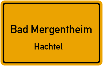 Straßenverzeichnis Bad Mergentheim Hachtel