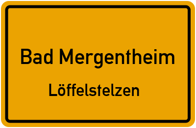 Straßenverzeichnis Bad Mergentheim Löffelstelzen