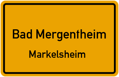 Straßenverzeichnis Bad Mergentheim Markelsheim