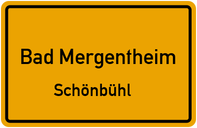 Straßenverzeichnis Bad Mergentheim Schönbühl