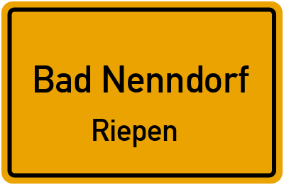 Straßenverzeichnis Bad Nenndorf Riepen