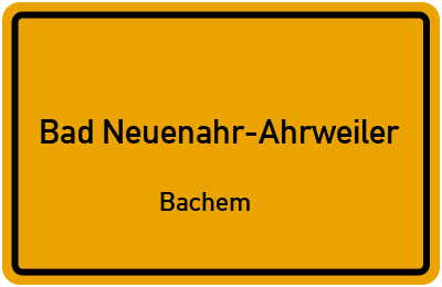 Straßenverzeichnis Bad Neuenahr-Ahrweiler Bachem