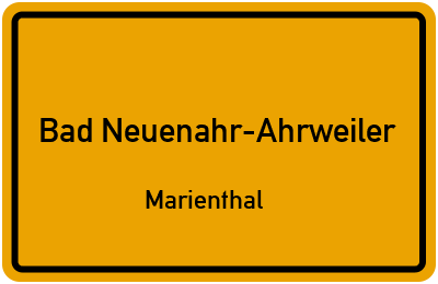 Straßenverzeichnis Bad Neuenahr-Ahrweiler Marienthal