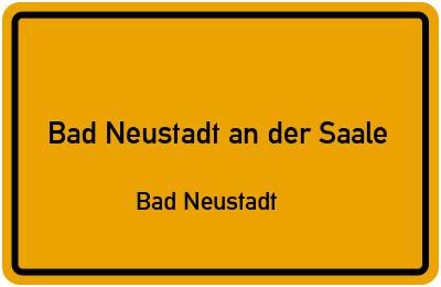 Straßenverzeichnis Bad Neustadt an der Saale Bad Neustadt